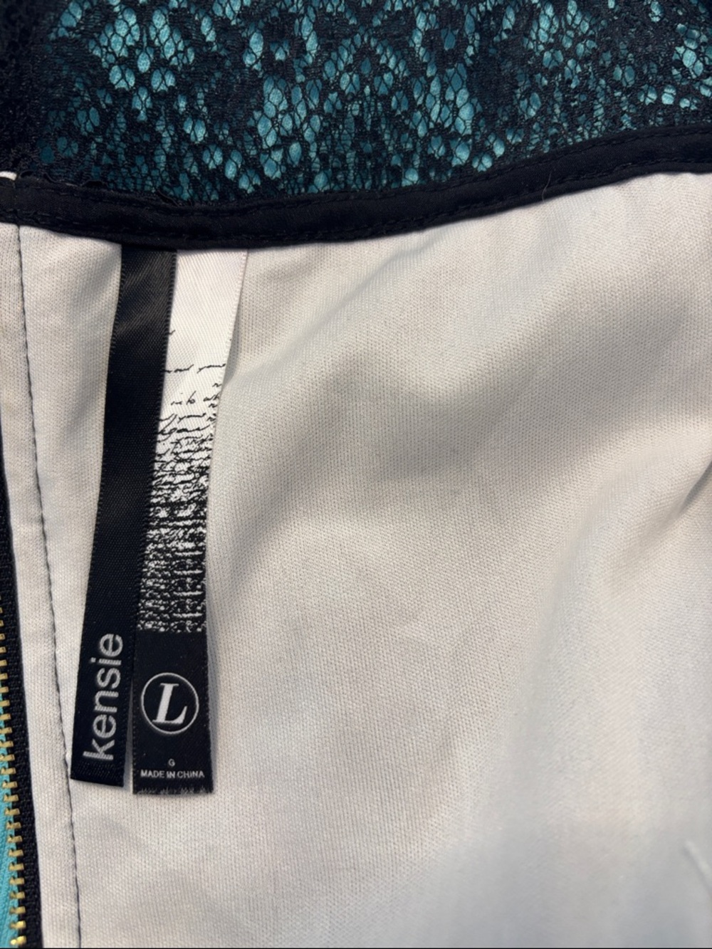 Kensie Black Lace Mini Dress with Peter Pan Collar - Picture 2 of 4